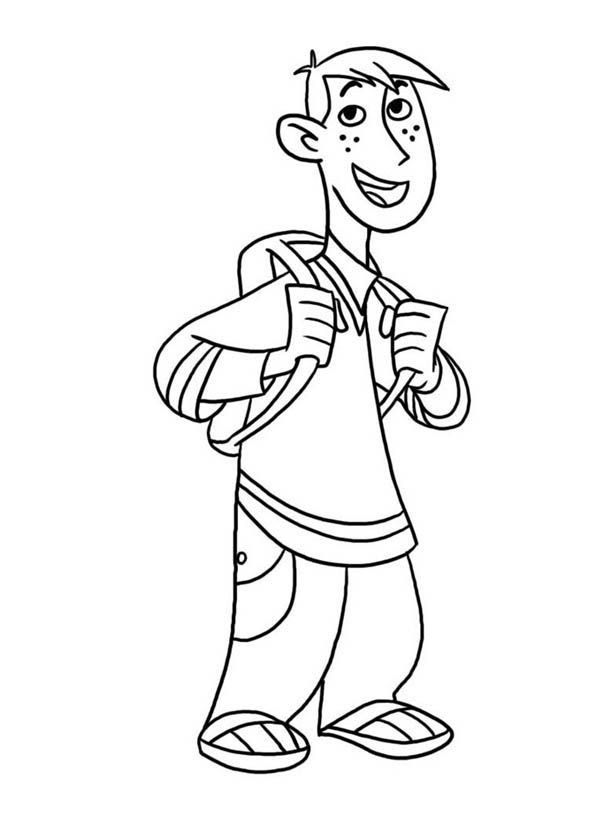 Dibujo de Divertido Ron Stoppable para Colorear