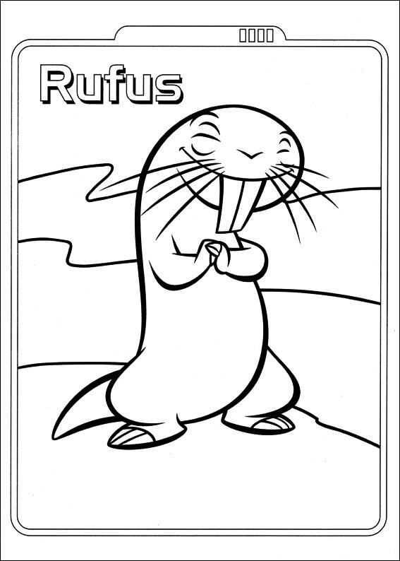 Dibujo de Feliz Rufus para Colorear