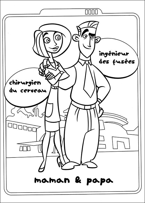 Dibujo de Sr y Sra Posible para Colorear