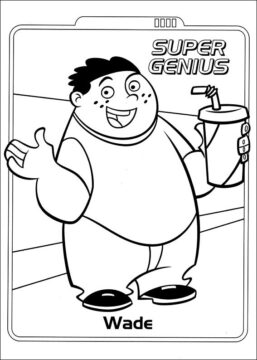Dibujo de Super Genio Wade para Colorear