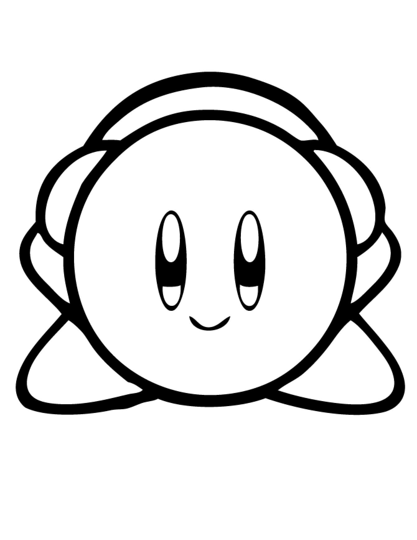 Dibujo de Gran Kirby para Colorear