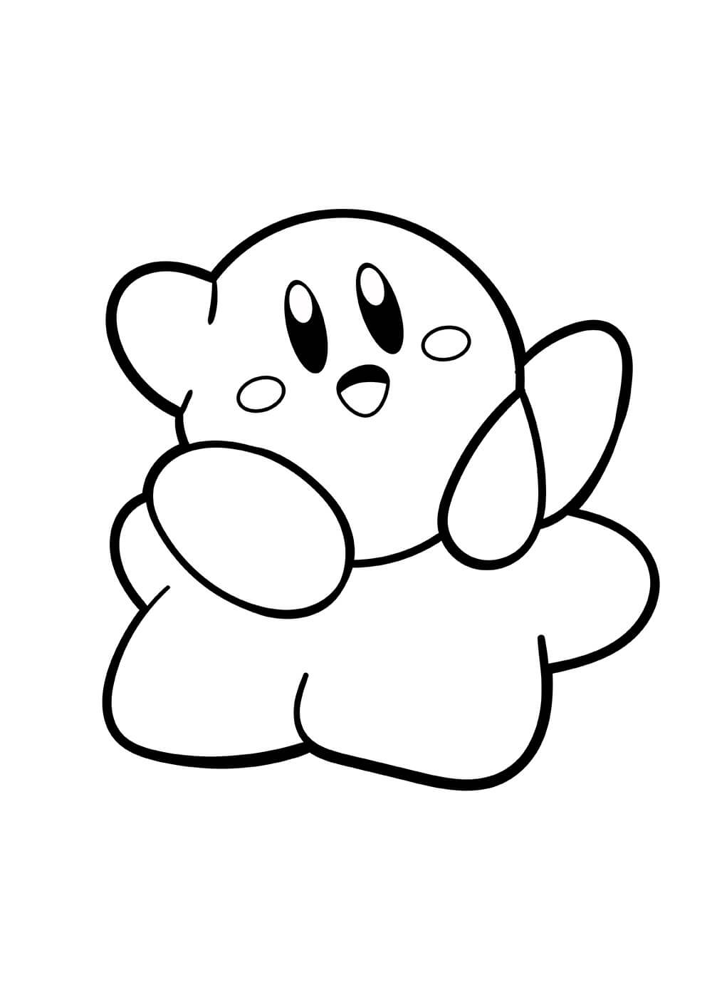 Dibujo de Impresionante Kirby para Colorear