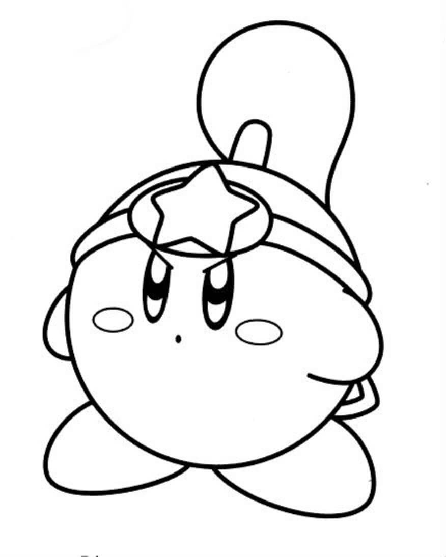 Dibujo de Increible Kirby para Colorear
