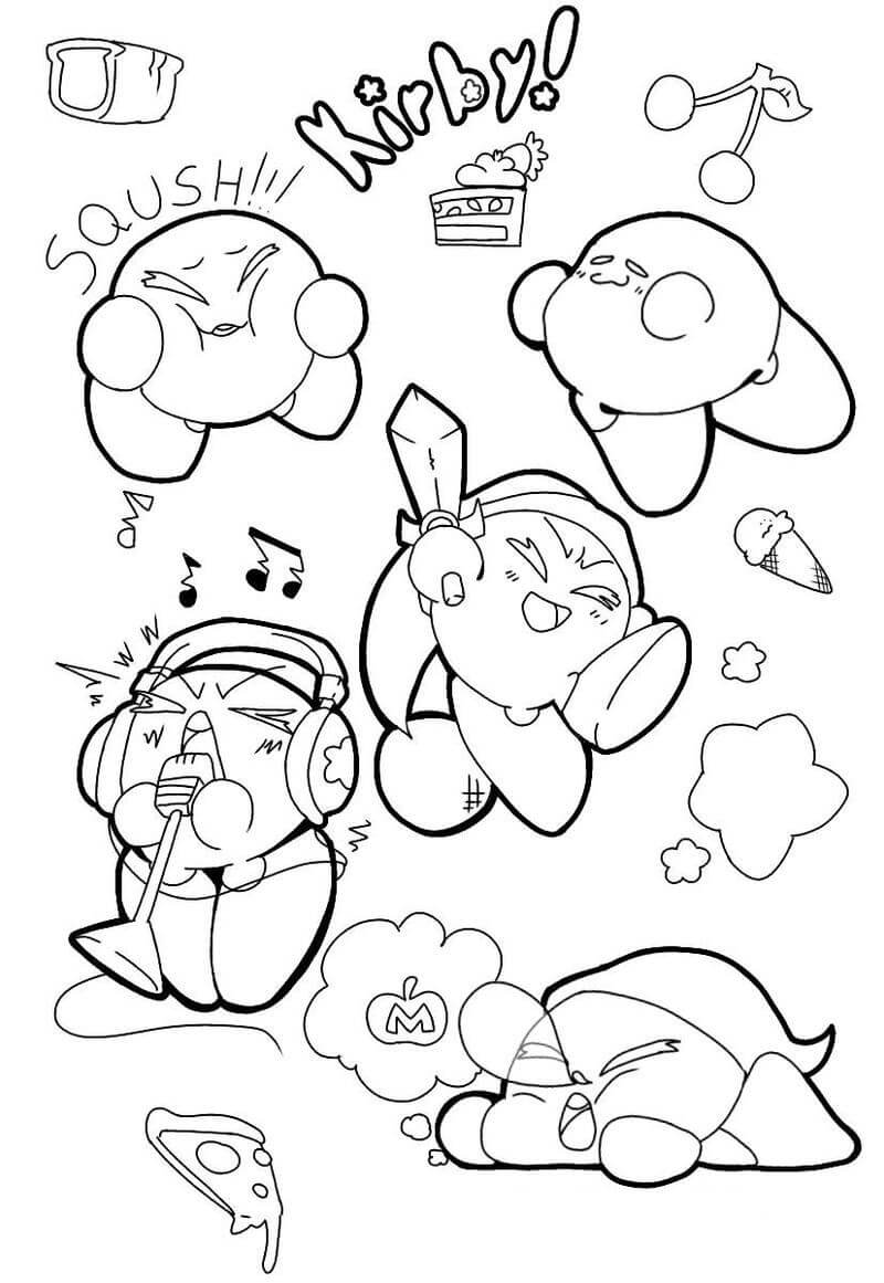Dibujo de Kirby básico para Colorear