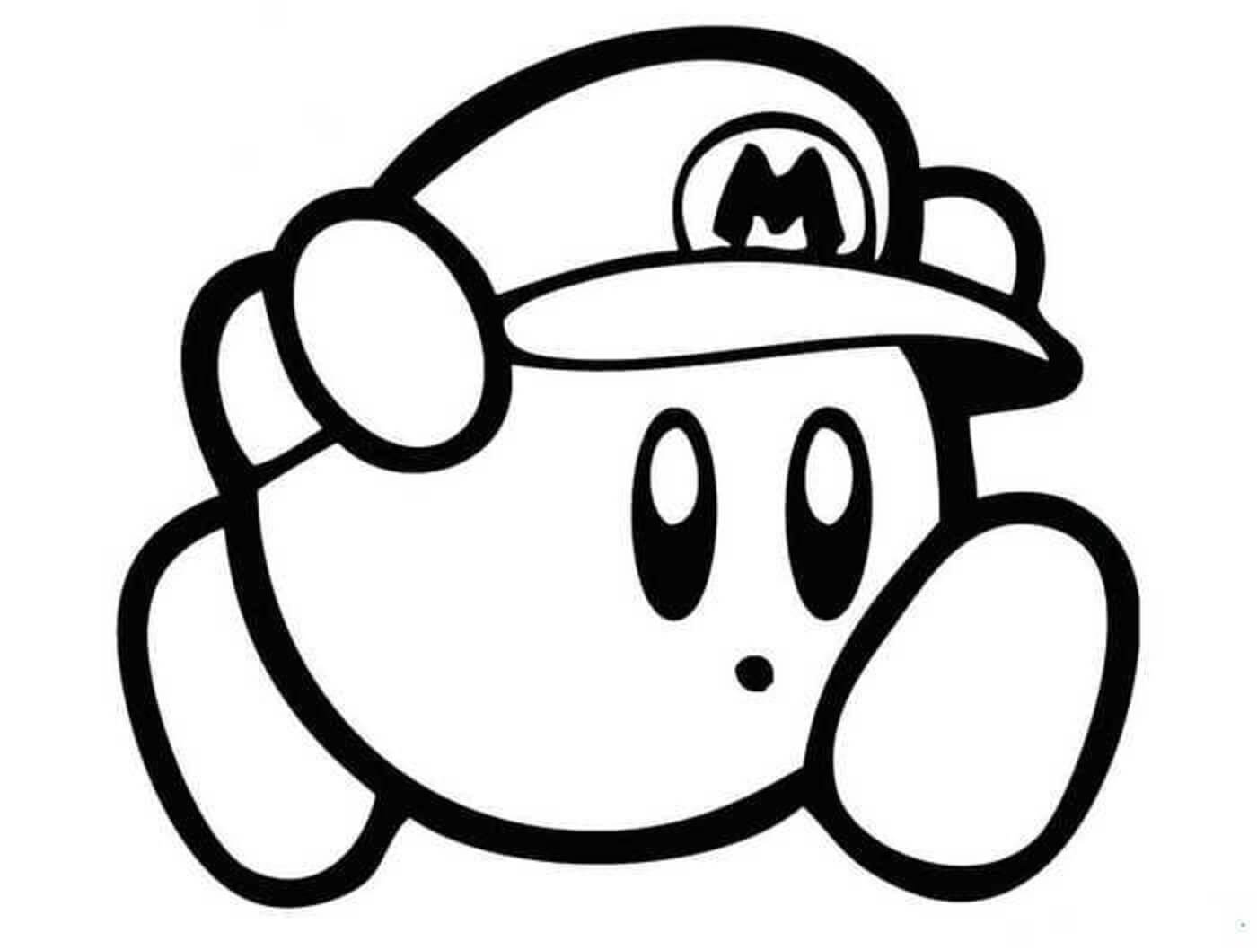 Dibujo de Kirby Corriendo para Colorear