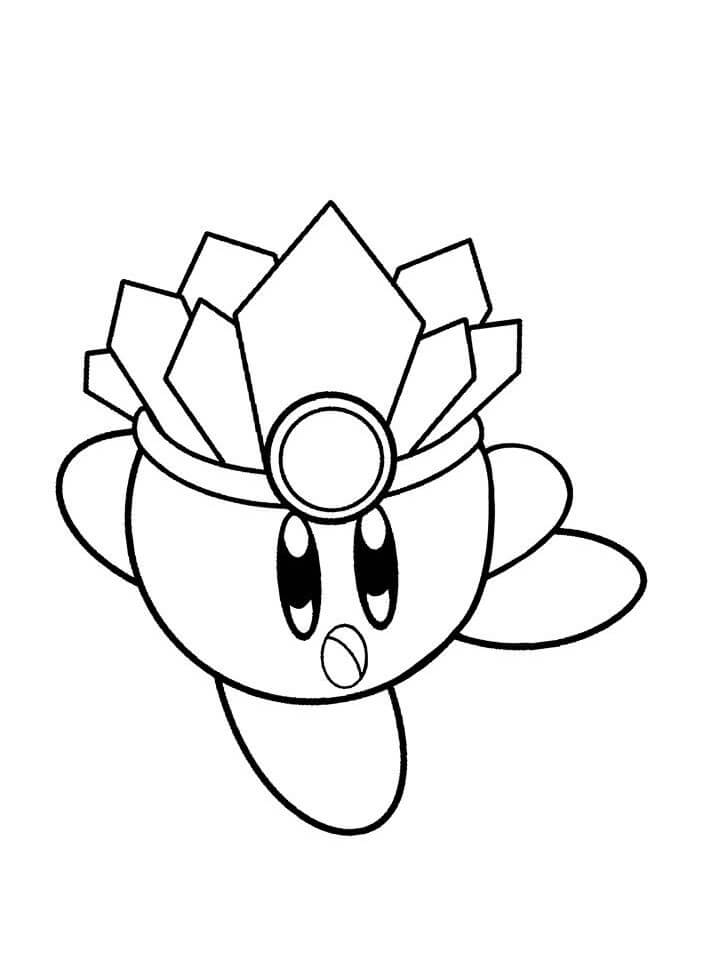 Dibujo de Kirby de Hielo para Colorear