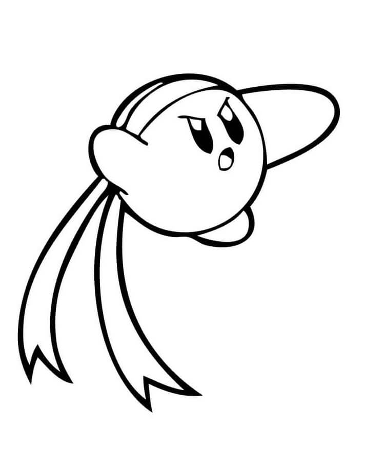 Dibujo de Luchador Kirby para Colorear