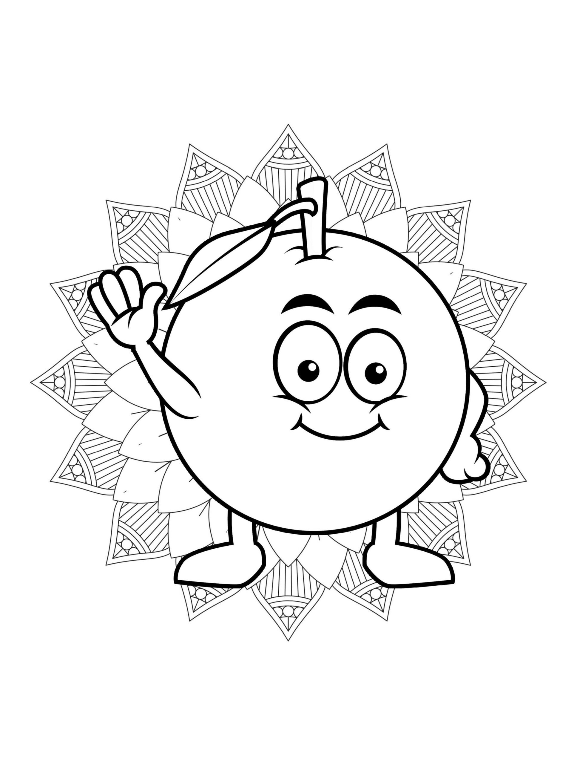 Dibujo de Kumquat Saluda Scaled para Colorear