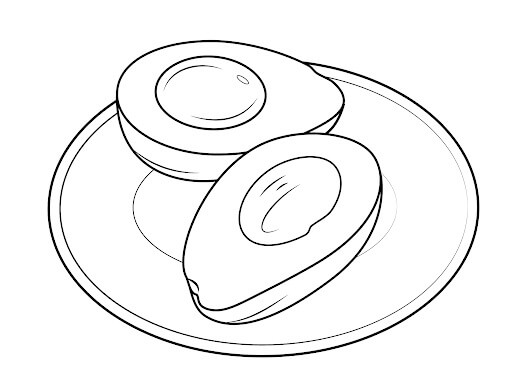 Dibujo de Plato de Kumquat para Colorear