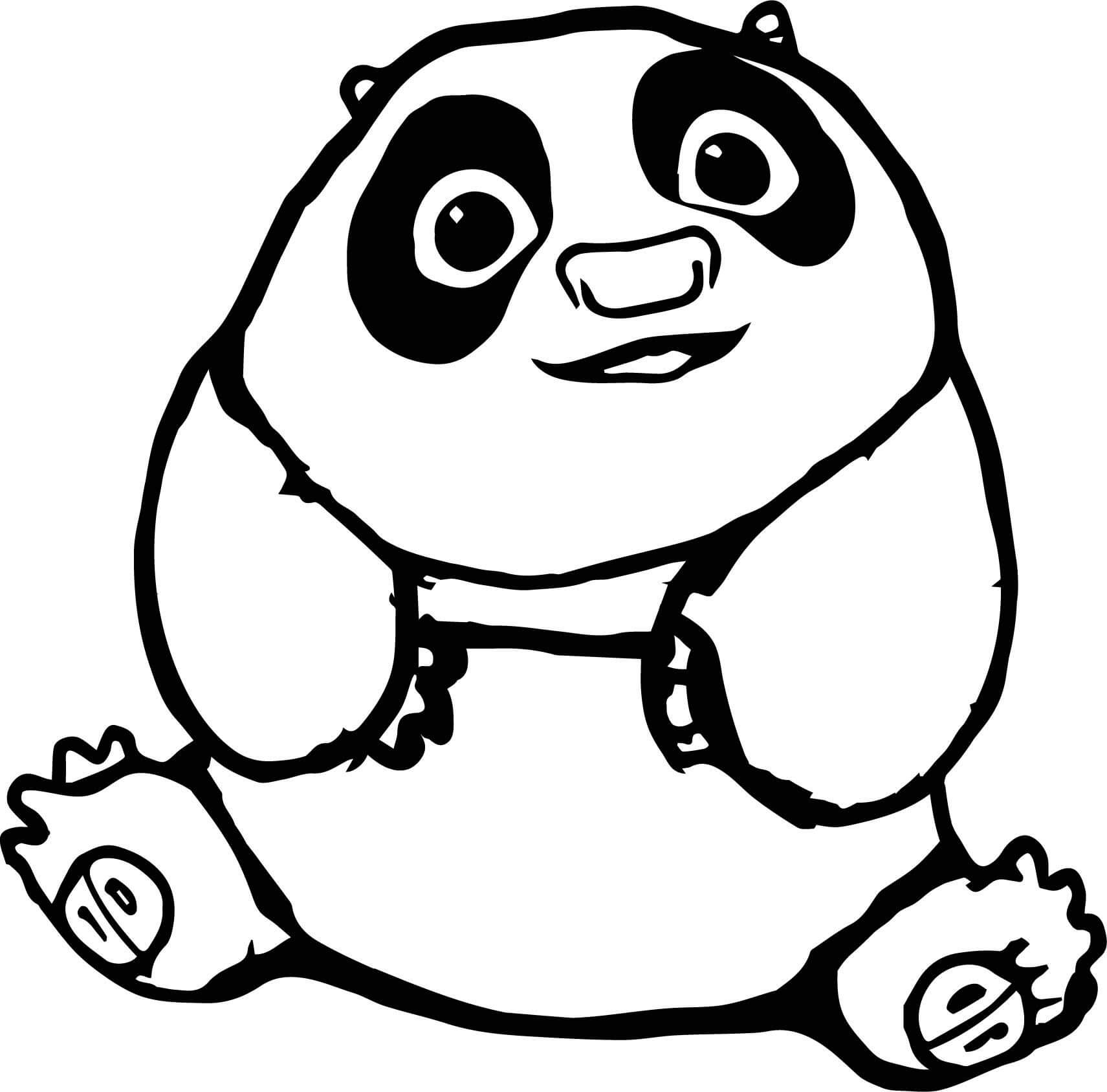 Dibujo de Chibi Po para Colorear
