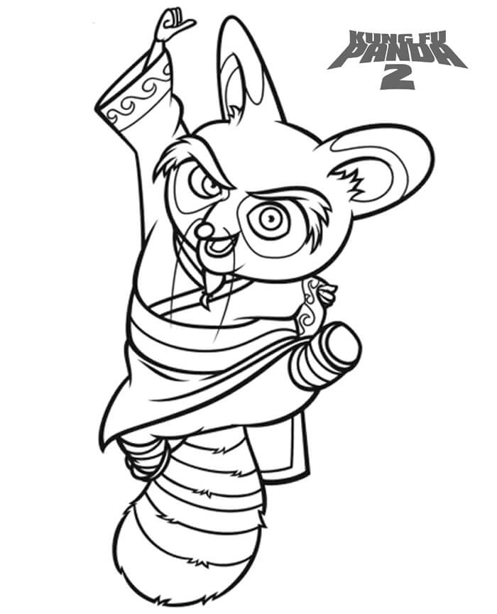 Dibujo de Maestro Shifu para Colorear