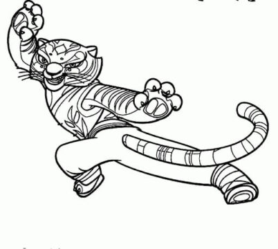 Dibujo de Reina Tigre para Colorear