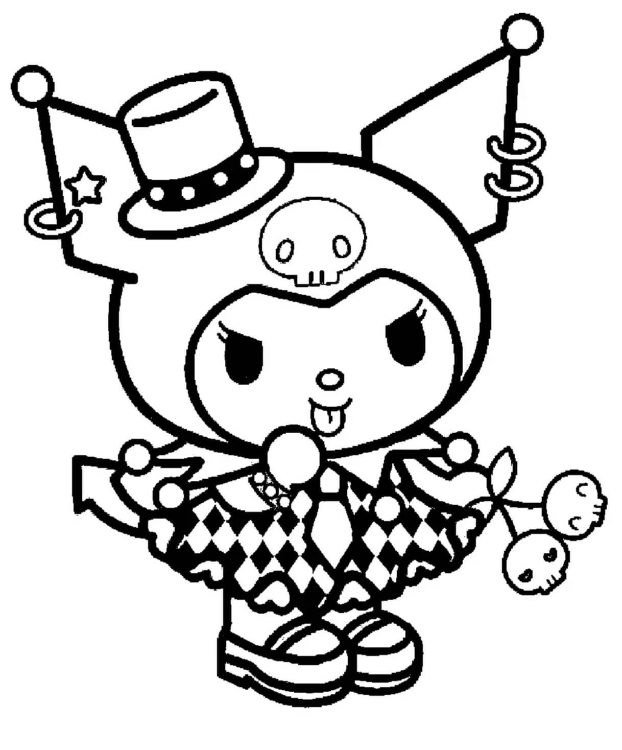 Dibujo de Kuromi para Colorear