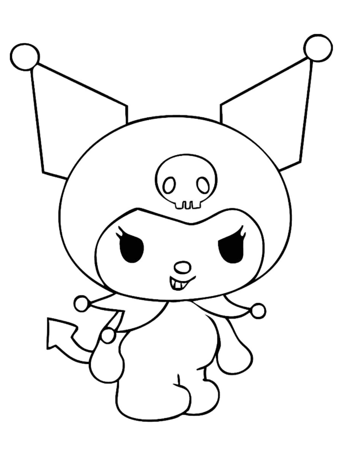 Dibujo de Gran Kuromi para Colorear