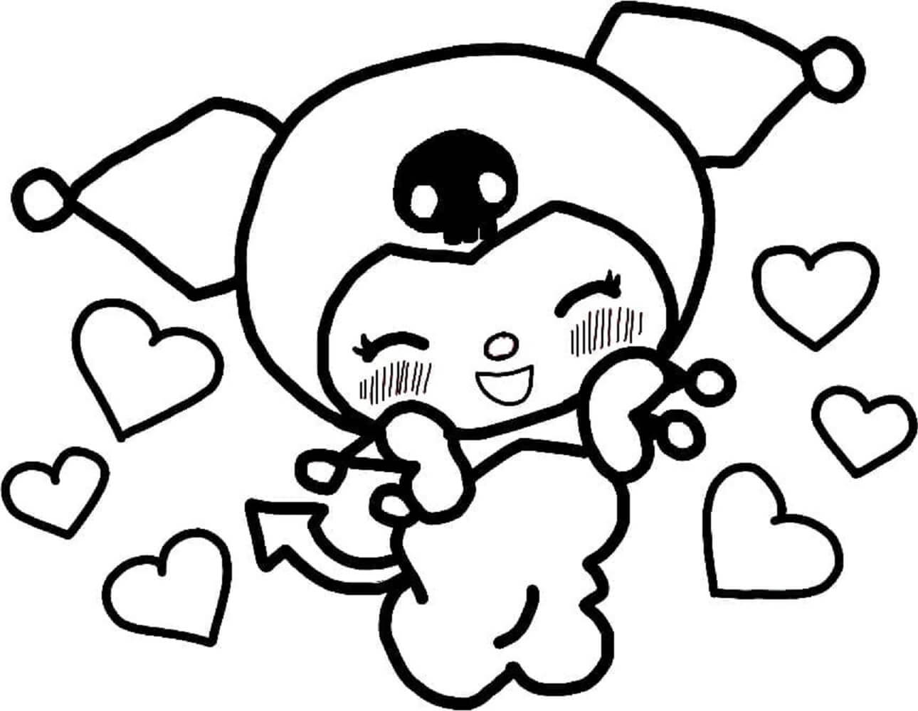 Dibujo de Linda Kuromi para Colorear