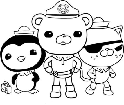 Dibujo de Kawazii y Amigo Sonriendo para Colorear