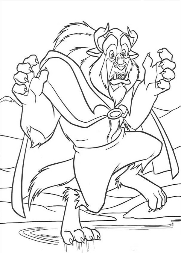 Dibujo de Monstruo en Panico para Colorear