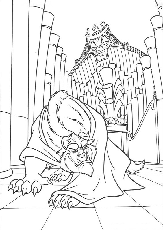 Dibujo de Monstruo Enojado para Colorear
