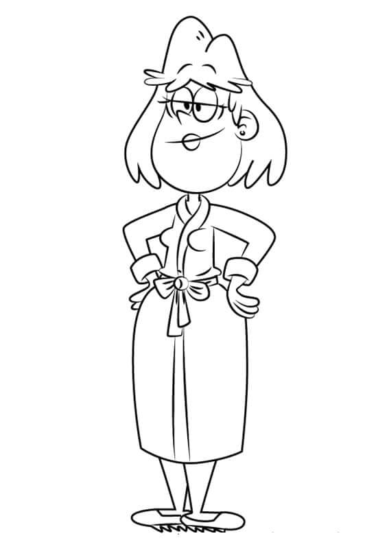 Dibujo de Casa Rita Loud para Colorear