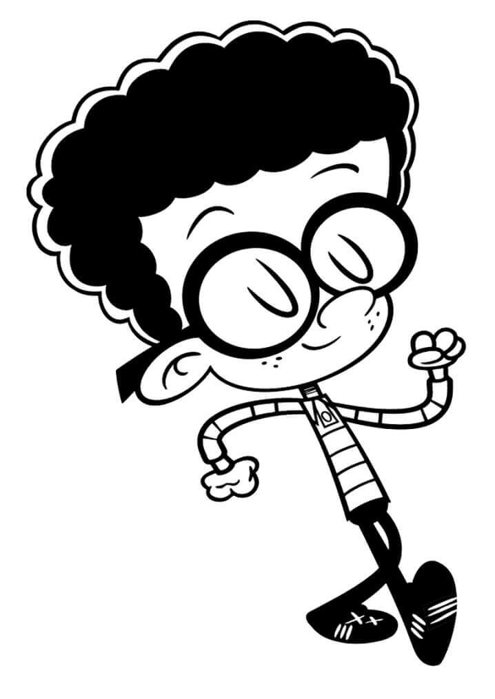 Dibujo de Clyde Casa Ruidosa para Colorear