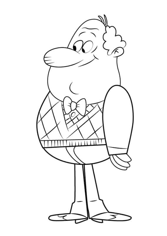 Dibujo de Harold Mcbride de Casa Ruidosa para Colorear