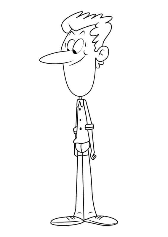 Dibujo de Howard Mcbride de Casa Ruidosa para Colorear