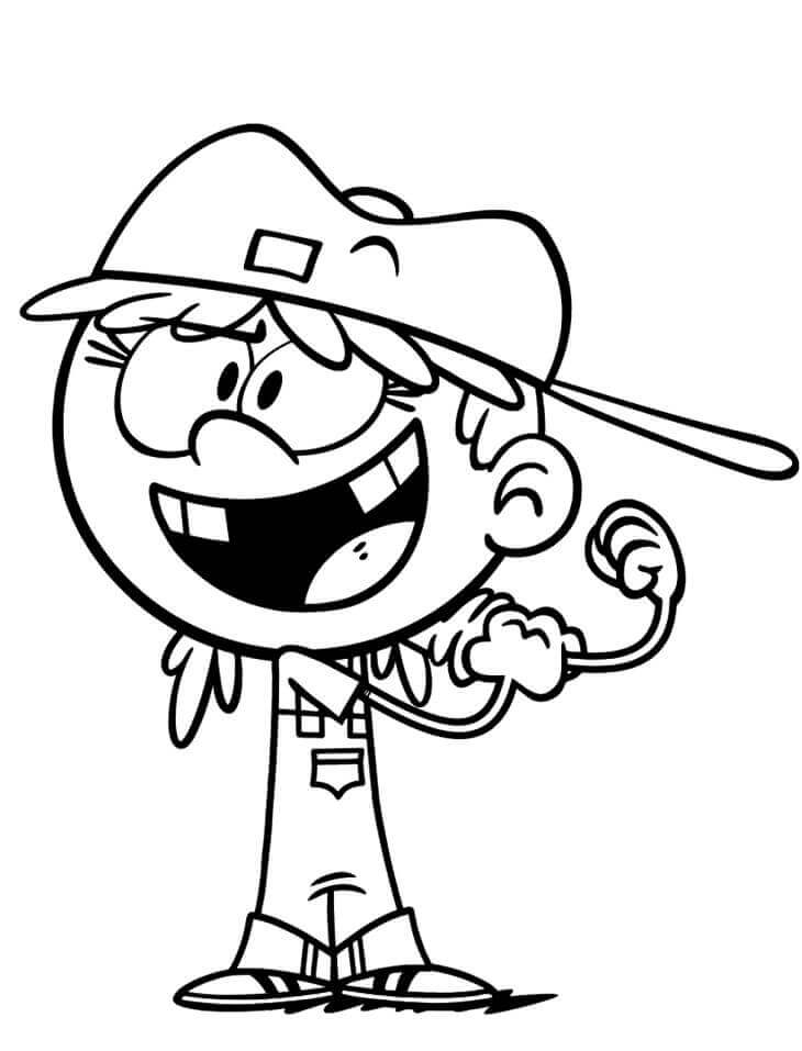 Dibujo de Lana Casa Ruidosa para Colorear