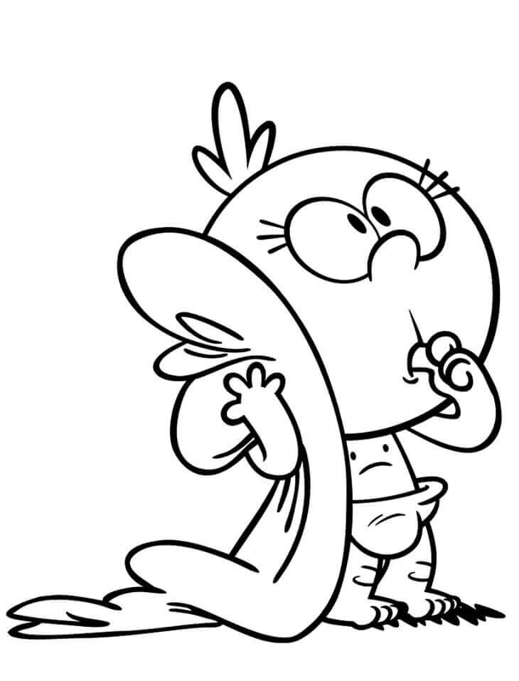 Dibujo de Lily Casa Ruidosa para Colorear