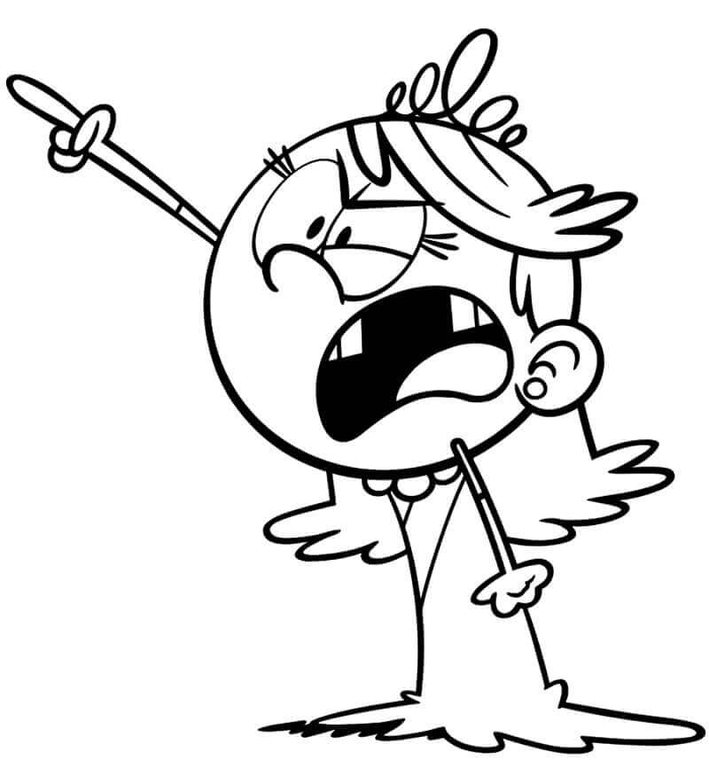 Dibujo de Lola Casa Ruidosa para Colorear