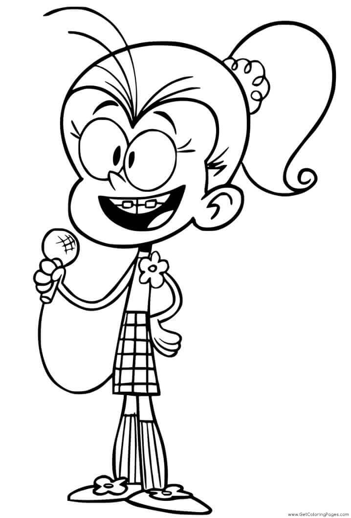 Dibujo de Luan Ruidosa para Colorear