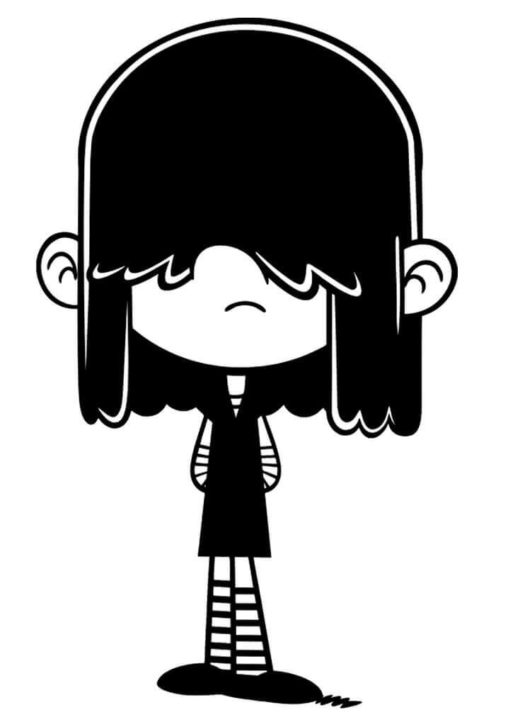 Dibujo de Lucy Casa Ruidosa para Colorear