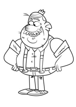 Dibujo de Pop Pop de la Casa Ruidosa para Colorear