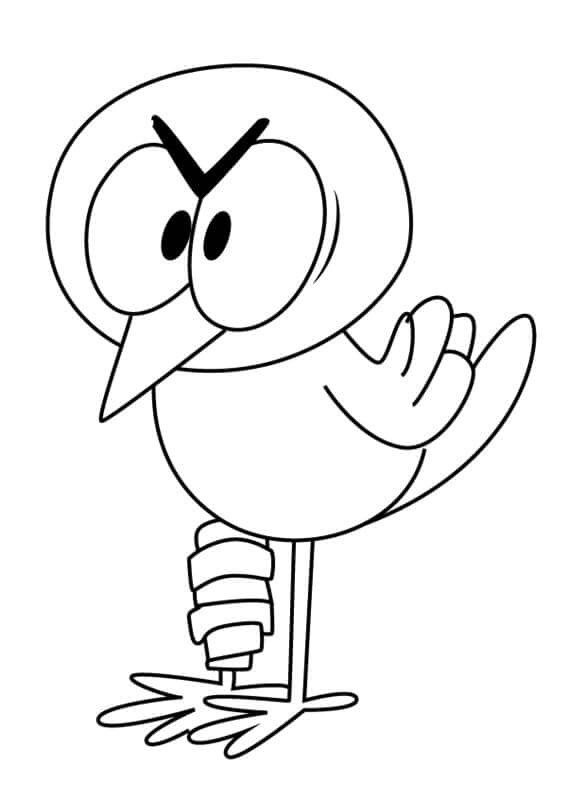 Dibujo de Walt de Casa Ruidosa para Colorear