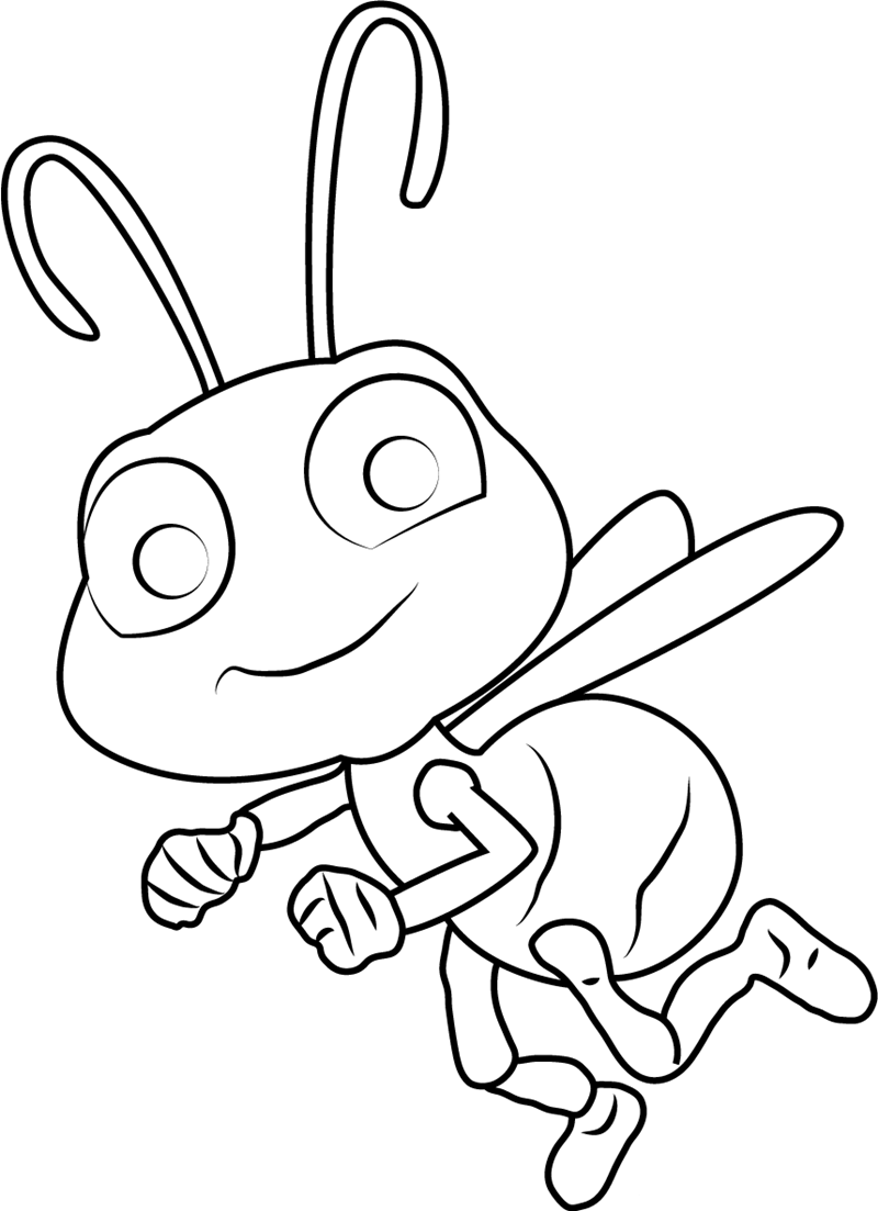 Dibujo de Dot Volando para Colorear