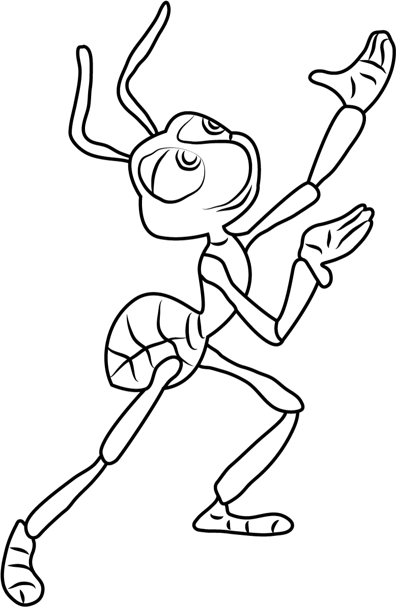 Dibujo de Flik Bailando para Colorear