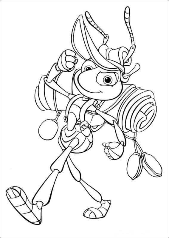 Dibujo de Flik Va de Picnic para Colorear