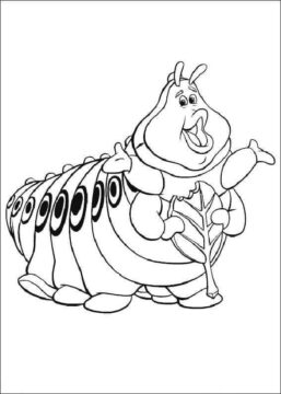 Dibujo de Oruga Heimlich para Colorear