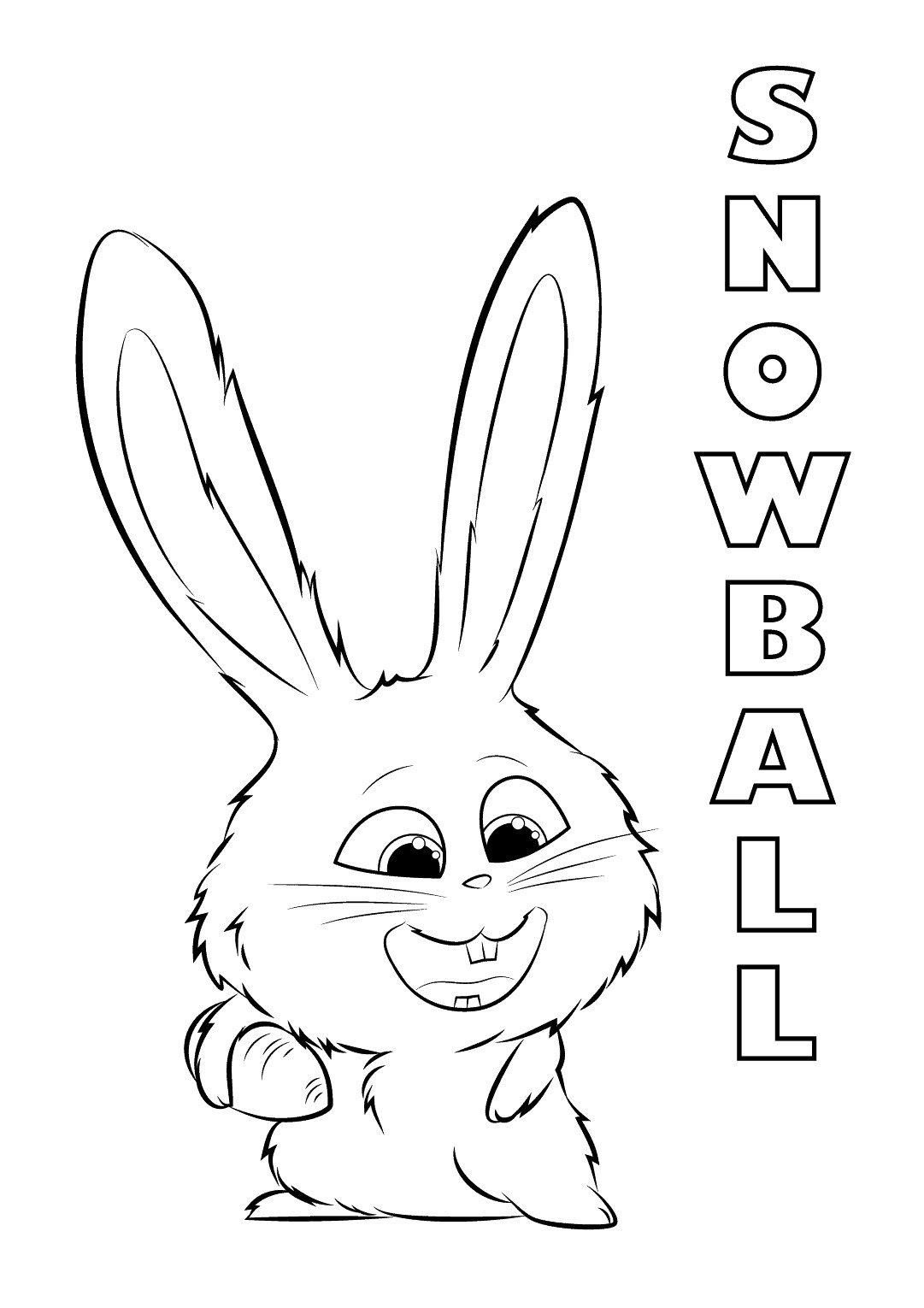 Dibujo de 1559546253 Snowball A4 para Colorear