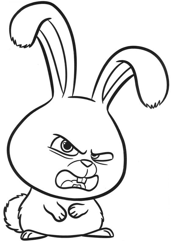 Dibujo de 1559611578 Angry Snowball A4 para Colorear