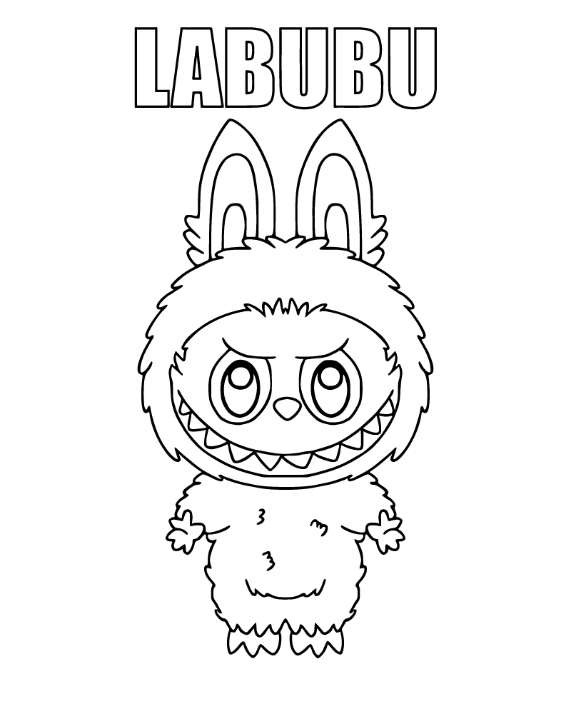 Dibujo de Labubu Coloring Page para Colorear