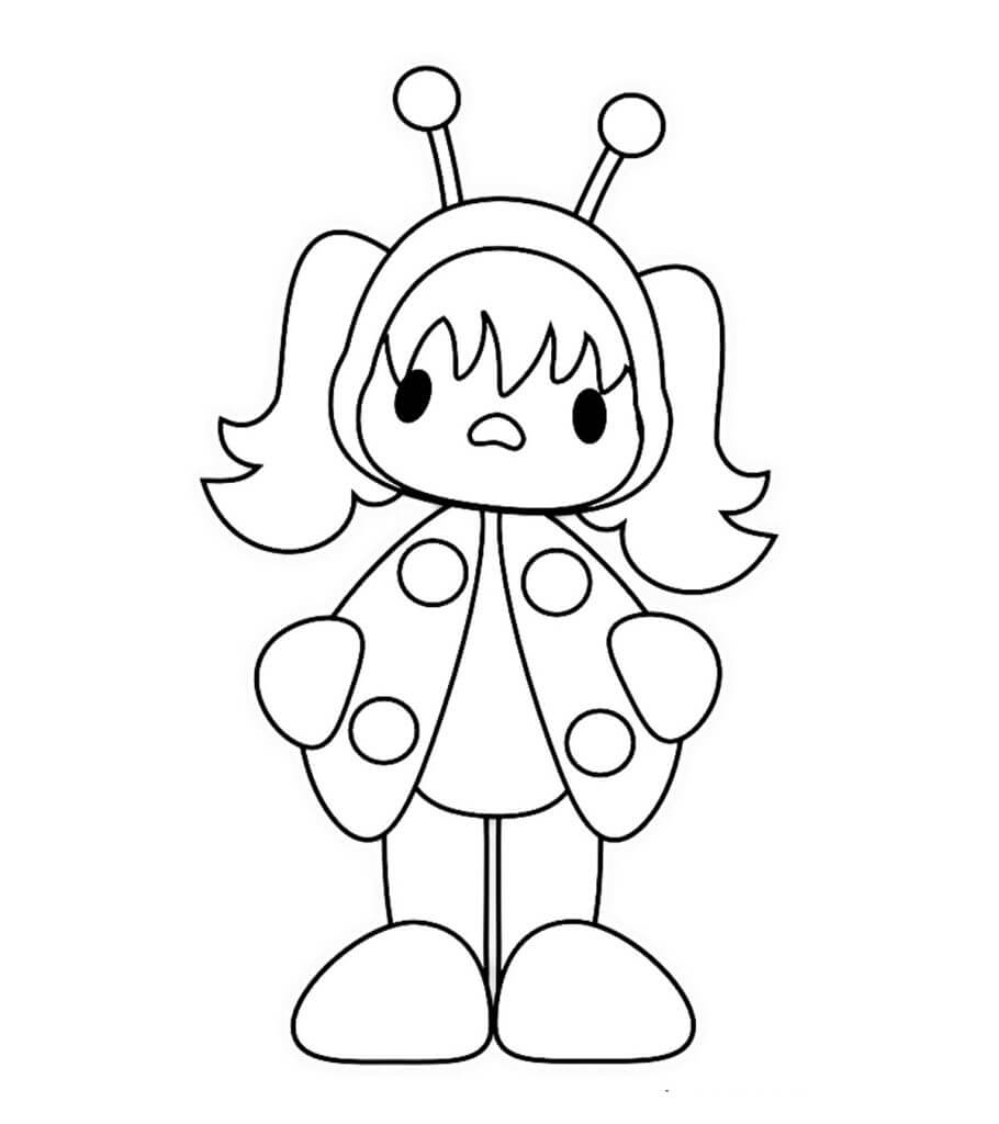 Dibujo de Gran Mariquita 2 para Colorear