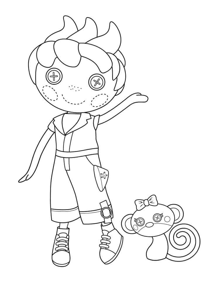 Dibujo de Ace Fender Bender Lalaloopsy para Colorear
