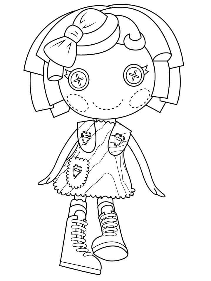 Dibujo de Almohada Featherbed Lalaloopsy para Colorear
