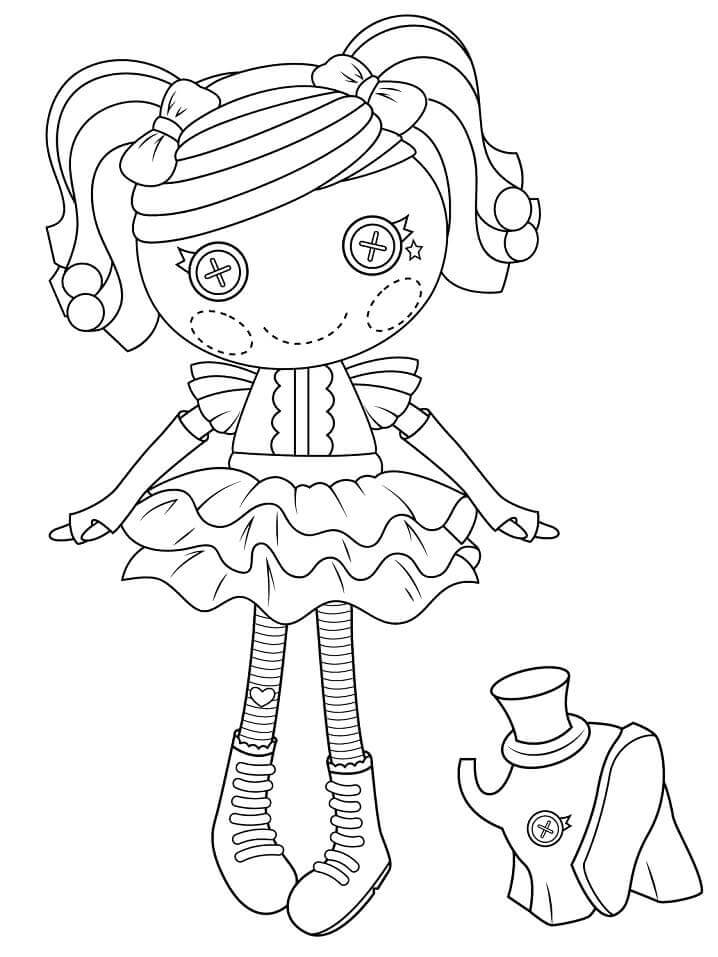 Dibujo de Cacahuete Big Top Lalaloopsy para Colorear