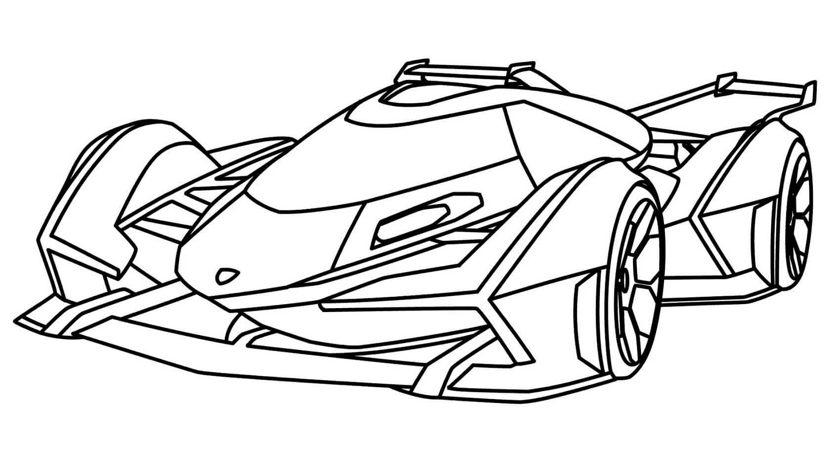 Dibujo de Guzel Lamborghini para Colorear