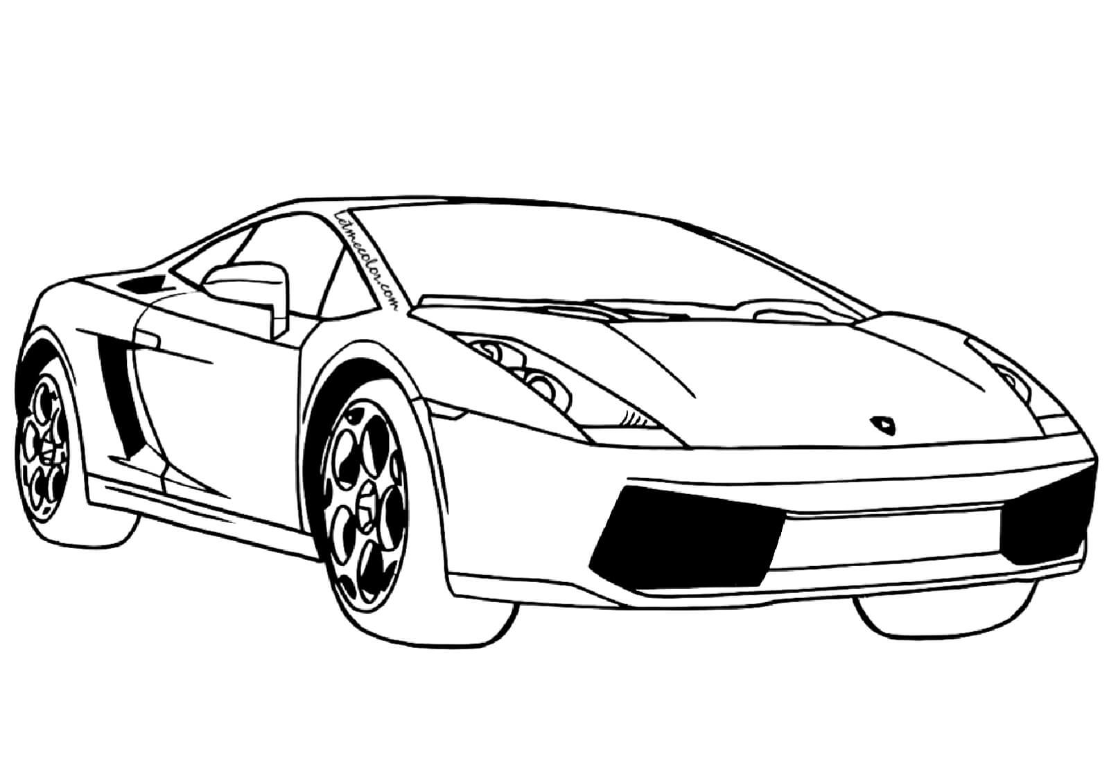 Dibujo de Lamborghini Gallardo para Colorear