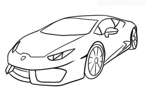 Dibujo de Lamborghini Huracan para Colorear