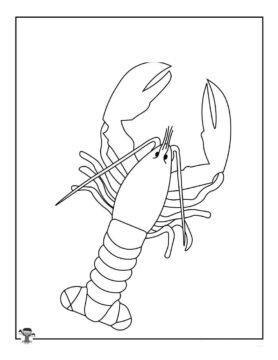 Dibujo de Langosta Perfecta para Colorear