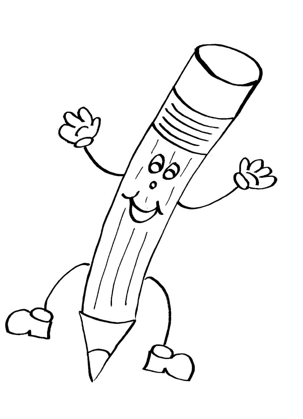 Dibujo de Bonito lápiz para Colorear