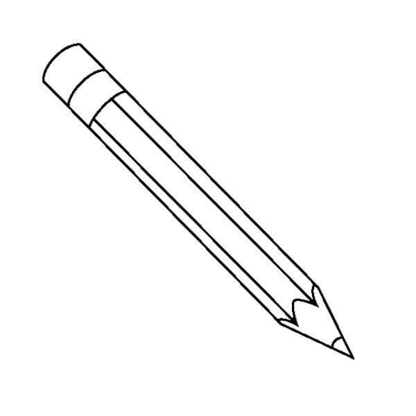 Dibujo de Borrador lápiz para Colorear